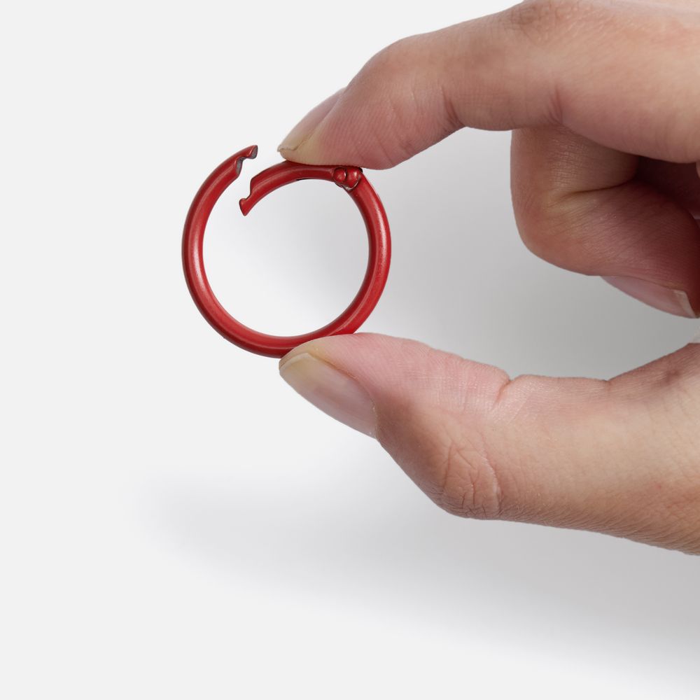 Карабин-кольцо Claus, L, красный — изображение 3