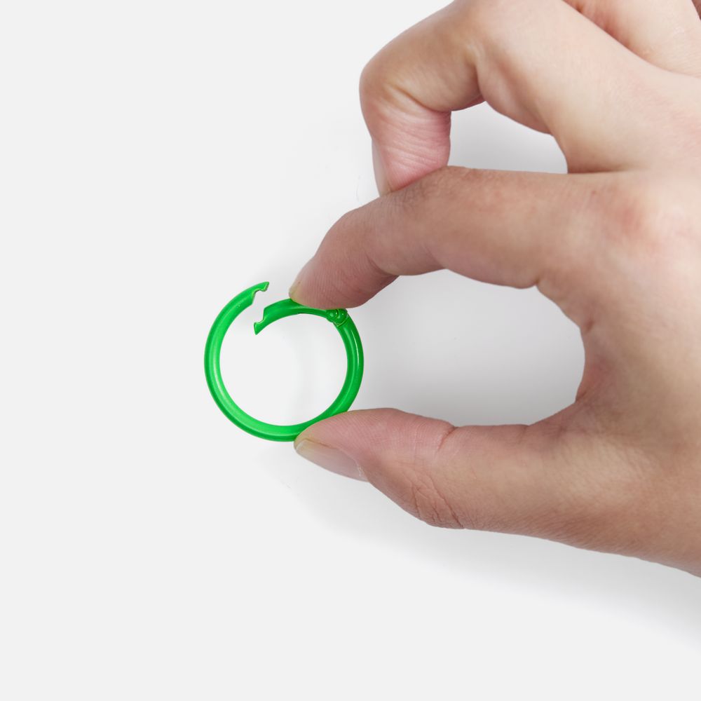Карабин-кольцо Claus, L, зеленый неон — изображение 3