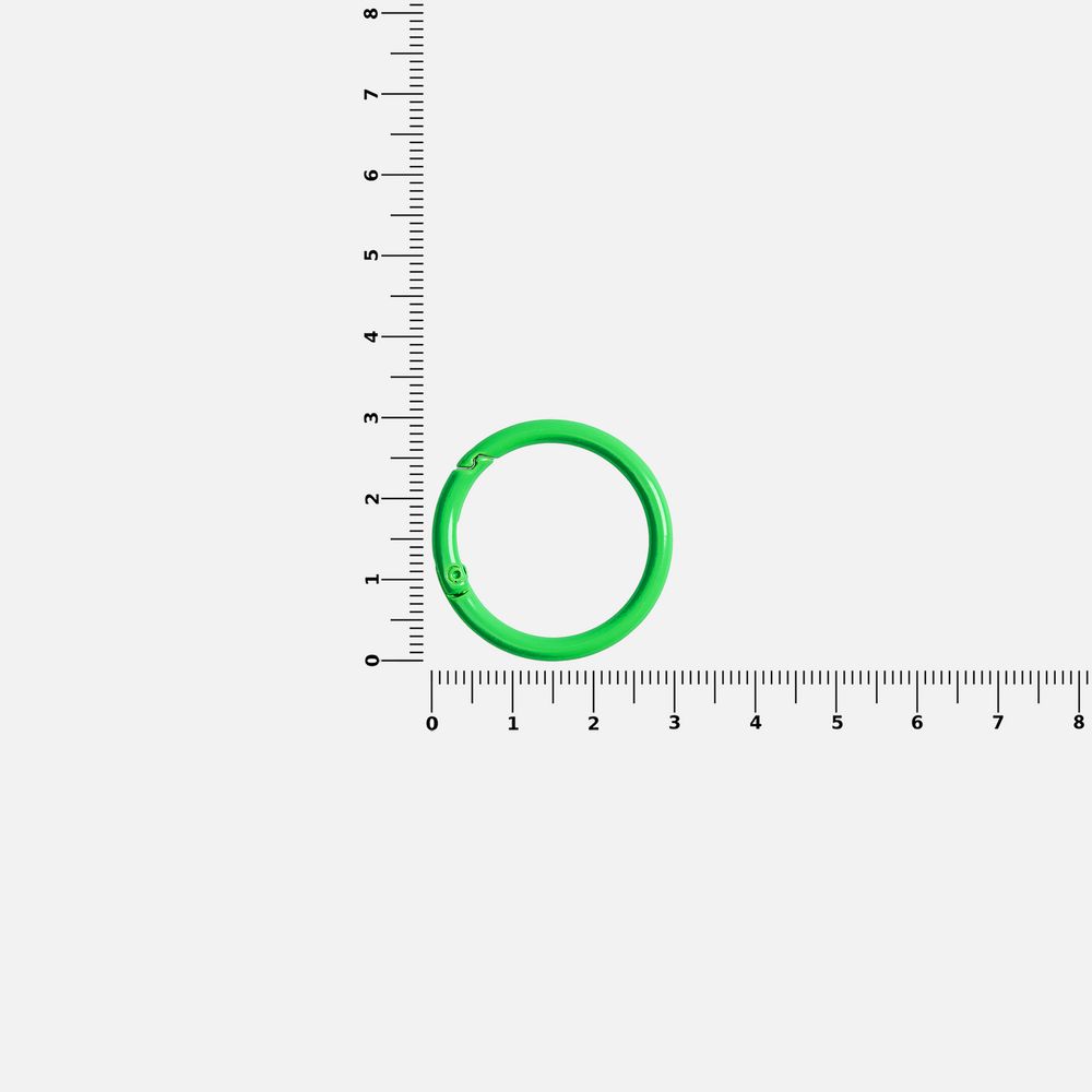 Карабин-кольцо Claus, L, зеленый неон — изображение 5