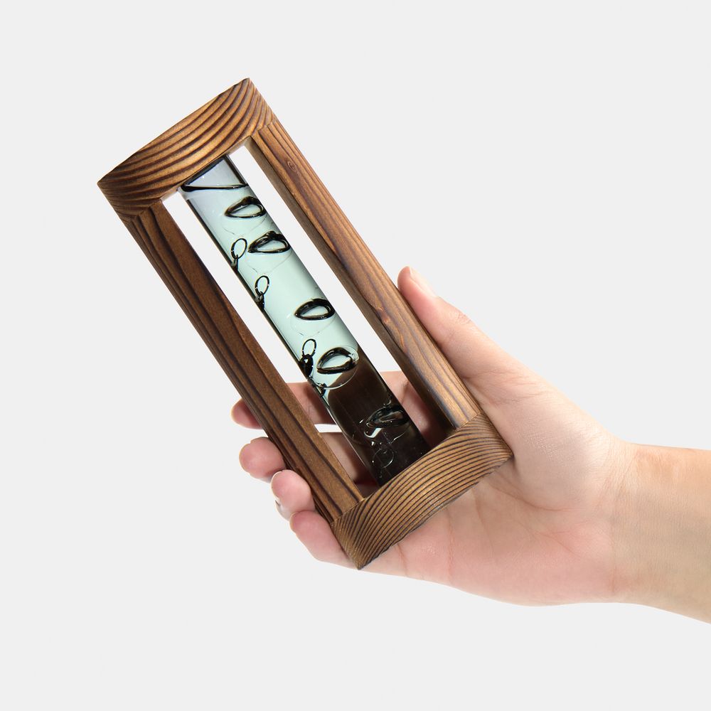 Термометр «Галилей» в деревянном корпусе, серый — изображение 5