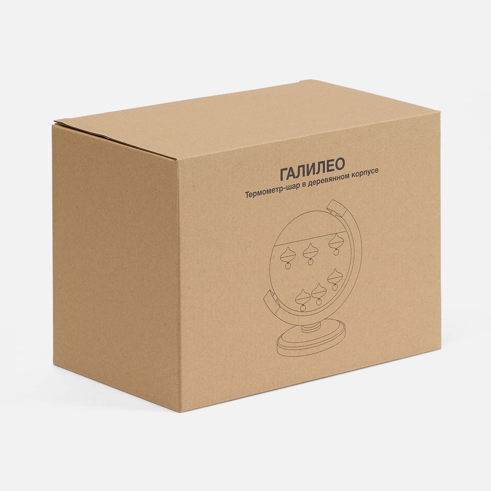 Термометр-шар «Галилео» в деревянном корпусе — изображение 9