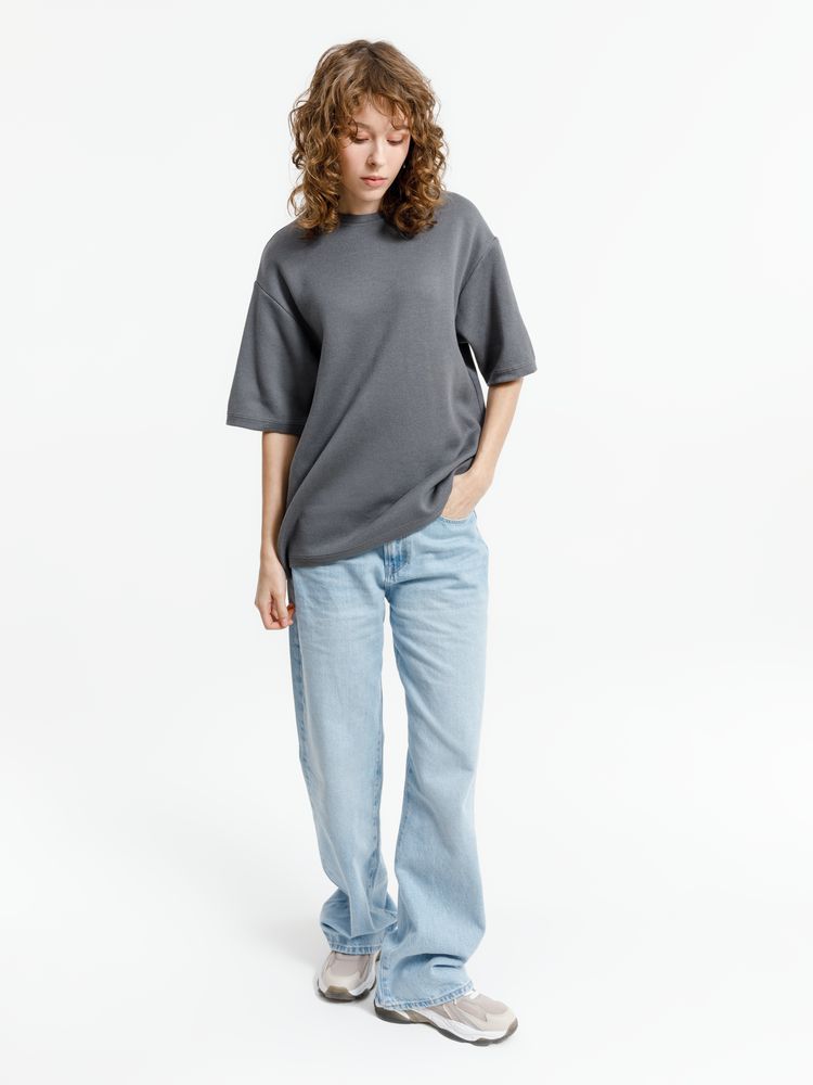 Джемпер с коротким рукавом Siluetti Volumica, серый — изображение 6