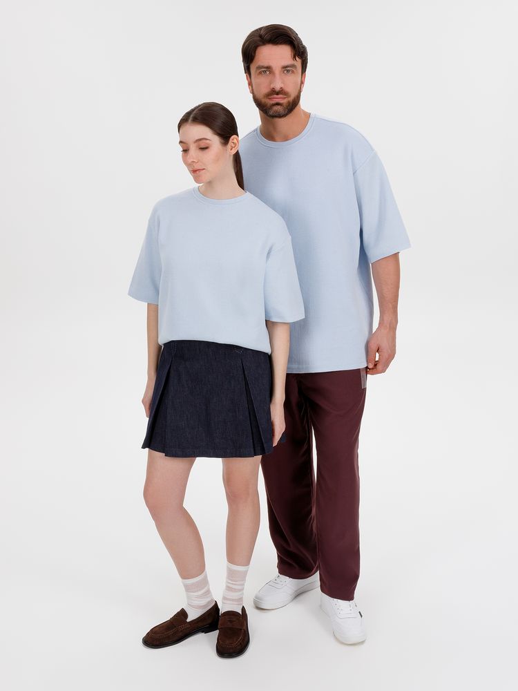 Джемпер с коротким рукавом Siluetti Volumica, светло-голубой — изображение 13