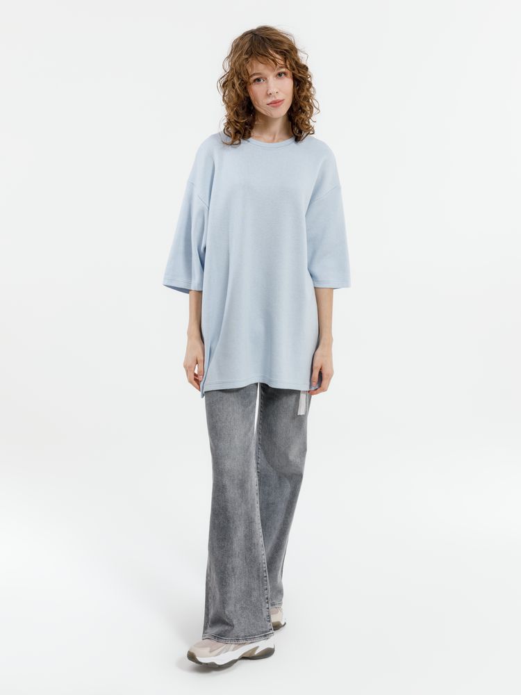 Джемпер с коротким рукавом Siluetti Volumica, светло-голубой — изображение 5