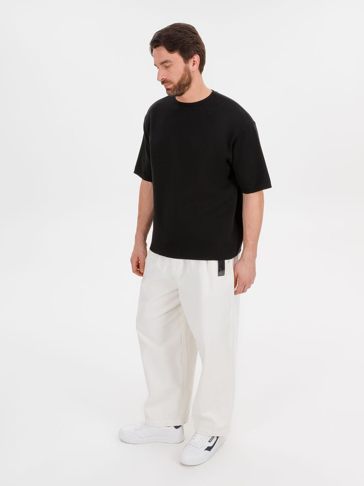 Джемпер с коротким рукавом Siluetti Volumica, черный — изображение 10