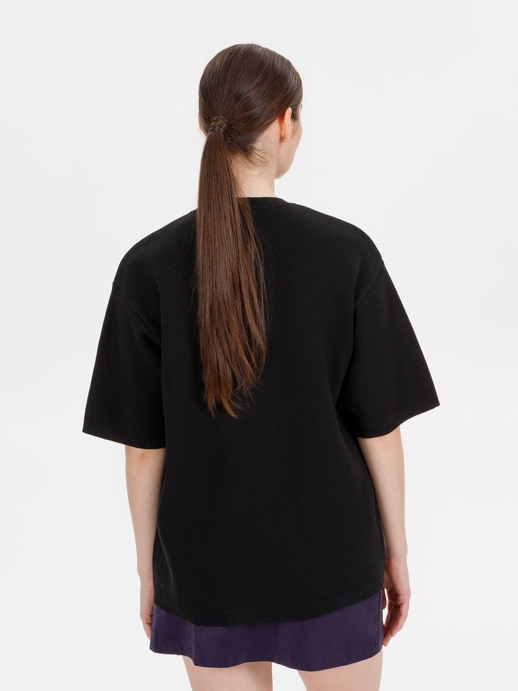 Джемпер с коротким рукавом Siluetti Volumica, черный — изображение 6