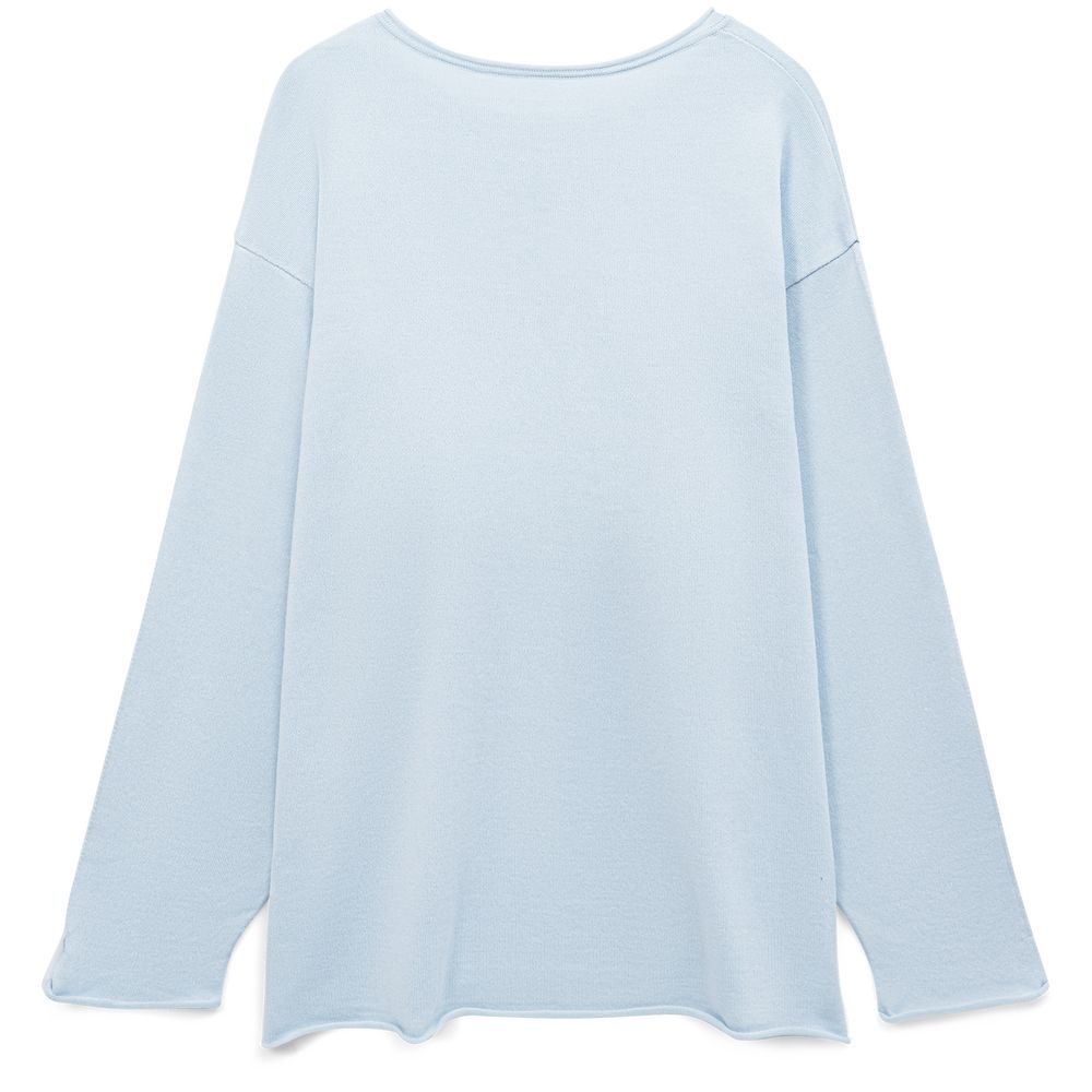 Лонгслив унисекс Siluetti Fuori, светло-голубой — изображение 3