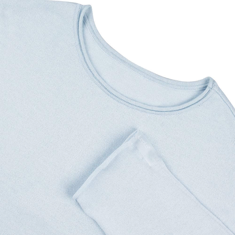 Лонгслив унисекс Siluetti Fuori, светло-голубой — изображение 4