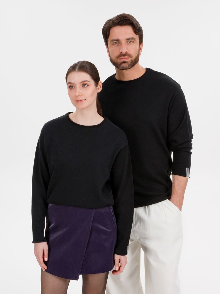 Лонгслив унисекс Siluetti Fuori, черный — изображение 17