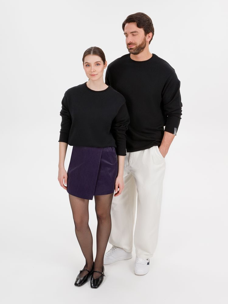 Лонгслив унисекс Siluetti Fuori, черный — изображение 18