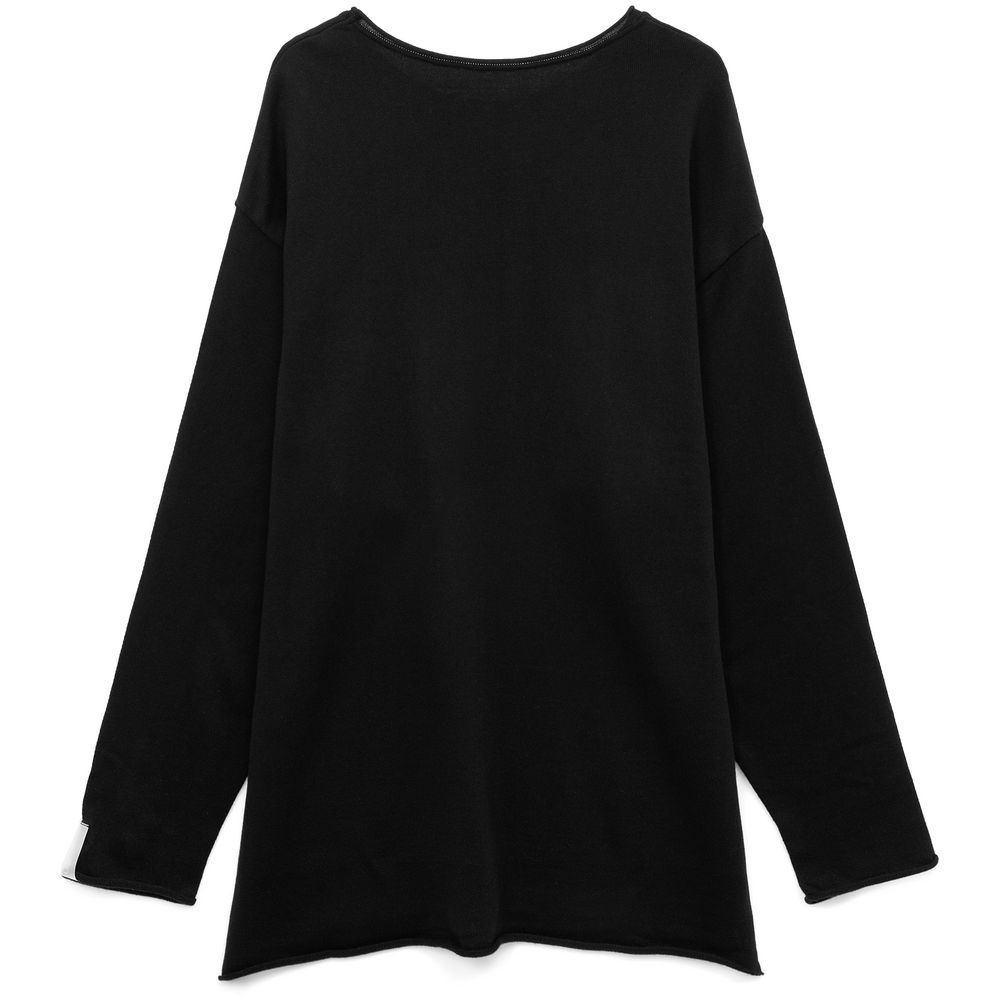 Лонгслив унисекс Siluetti Fuori, черный — изображение 3