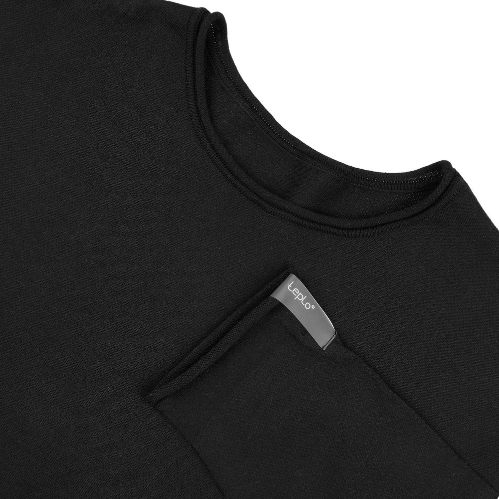 Лонгслив унисекс Siluetti Fuori, черный — изображение 4