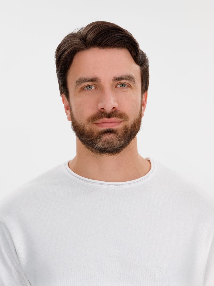 Лонгслив унисекс Siluetti Fuori, молочно-белый — изображение 9