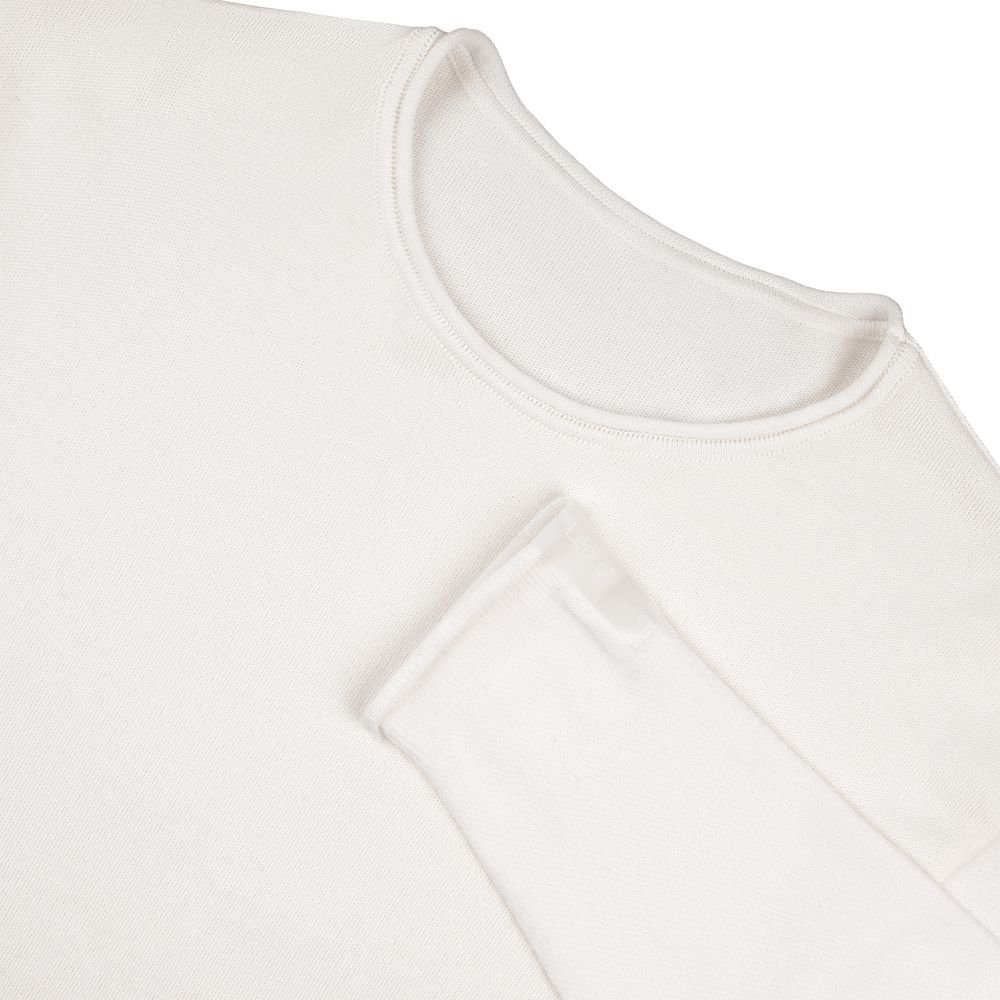 Лонгслив унисекс Siluetti Fuori, молочно-белый — изображение 4