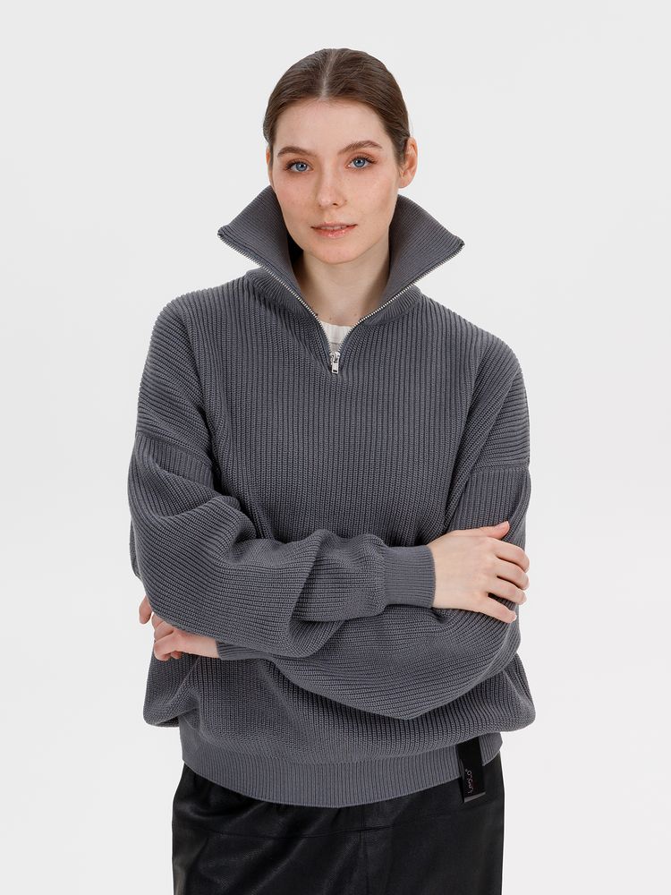 Джемпер Siluetti Birne, серый — изображение 6