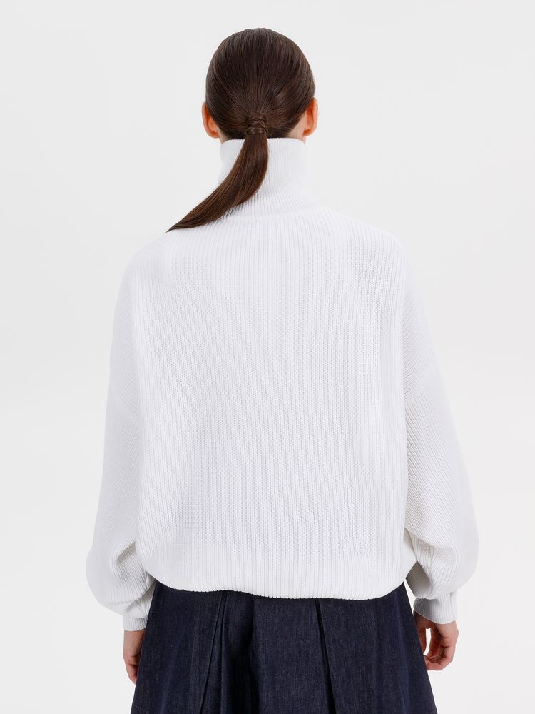 Джемпер Siluetti Birne, молочно-белый — изображение 7