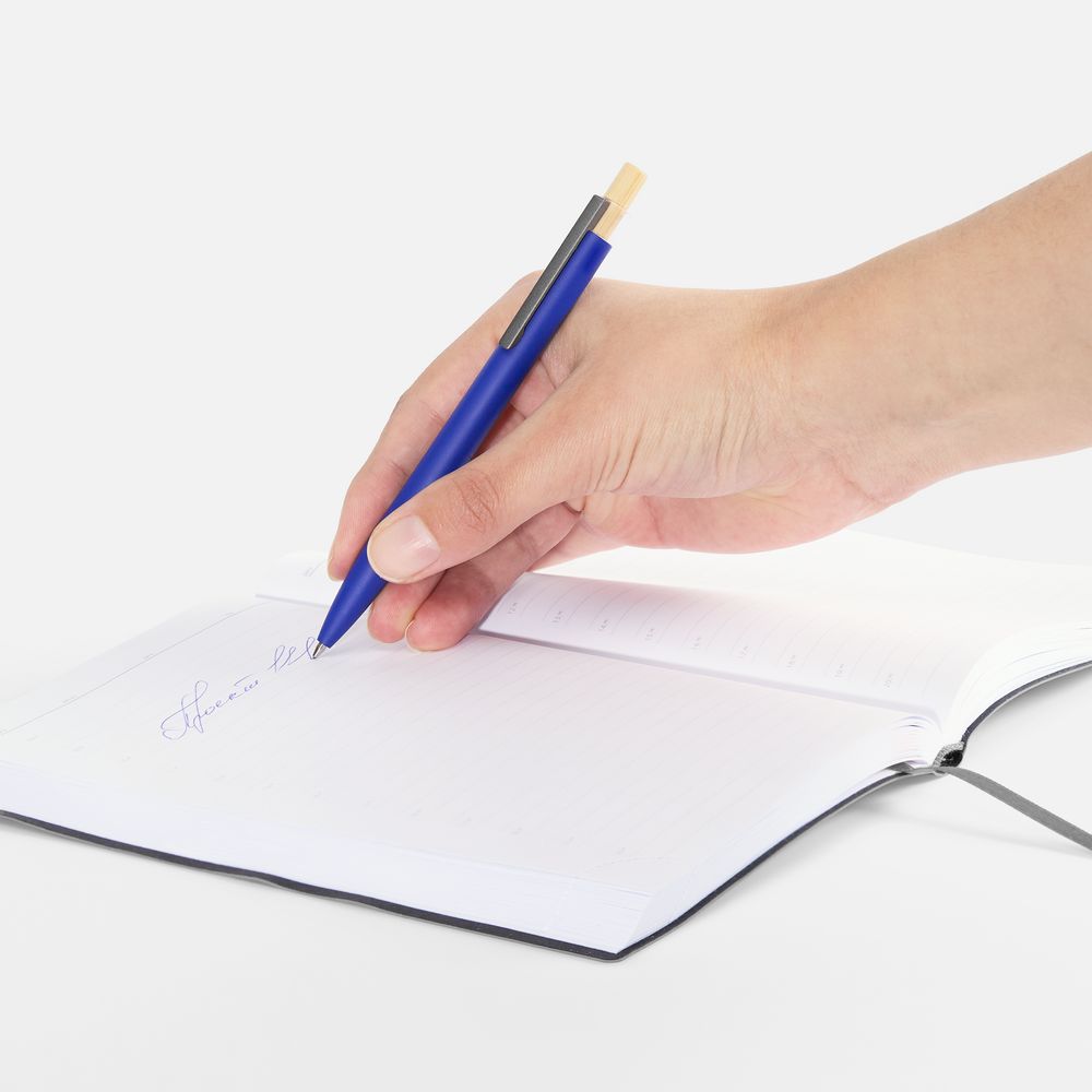 Ручка шариковая Bambink в подарочной упаковке, темно-синяя — изображение 7