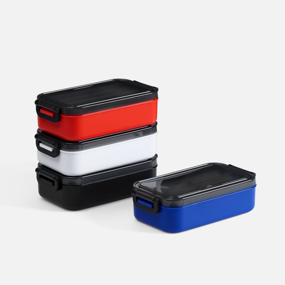 Ланчбокс Pranzo, белый с черным — изображение 6