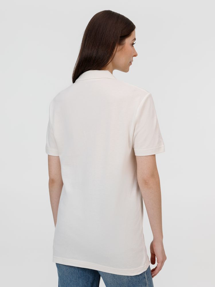 Рубашка поло унисекс Pulse, молочно-белая — изображение 10