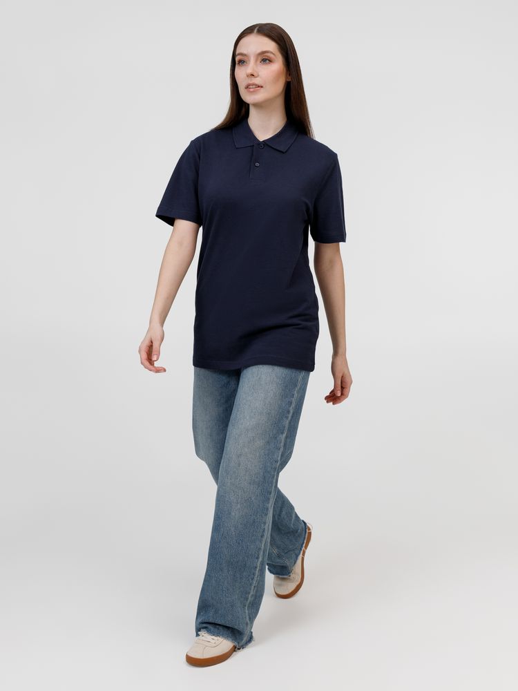 Рубашка поло унисекс Pulse, кобальт (темно-синяя) — изображение 12