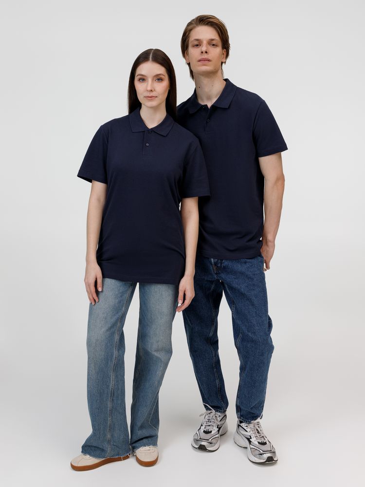 Рубашка поло унисекс Pulse, кобальт (темно-синяя) — изображение 13