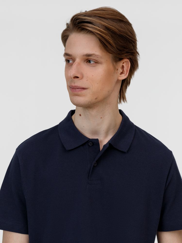 Рубашка поло унисекс Pulse, кобальт (темно-синяя) — изображение 6