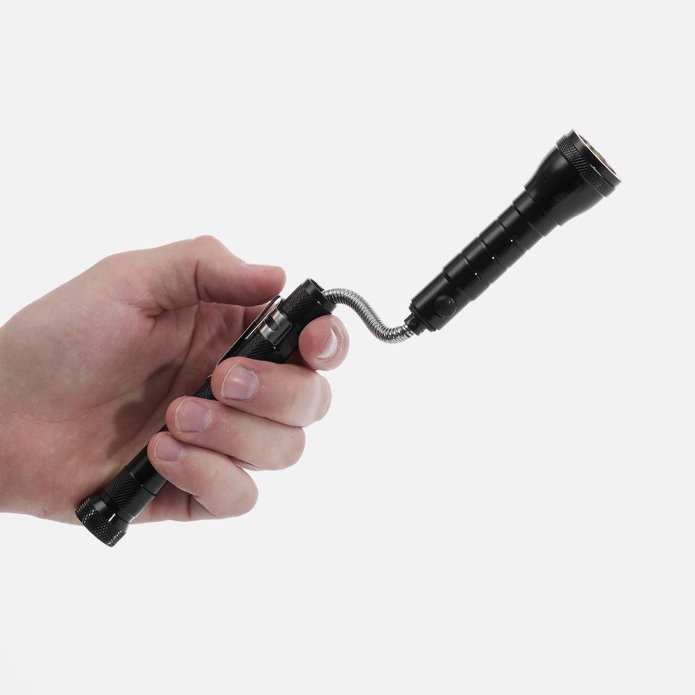 Телескопический фонарь с магнитом Flexion, ver.2, черный — изображение 10