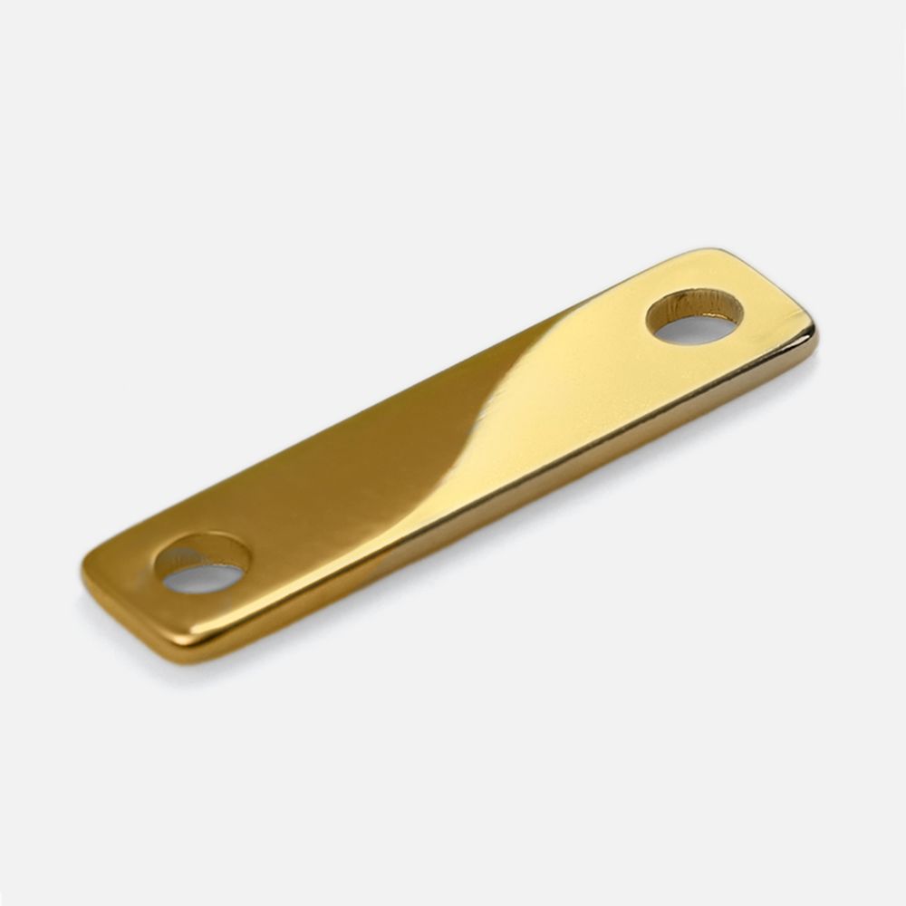 Шильдик металлический Alfa Liten, золотистый глянцевый — изображение 3