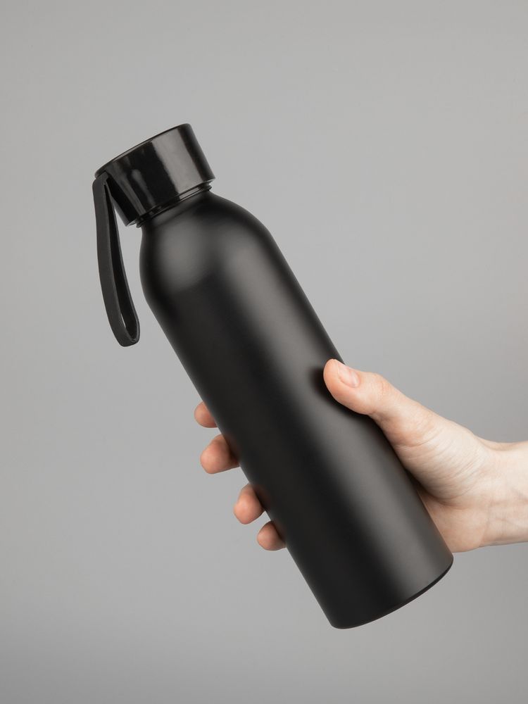 Бутылка для воды Brooke, матовая черная — изображение 10
