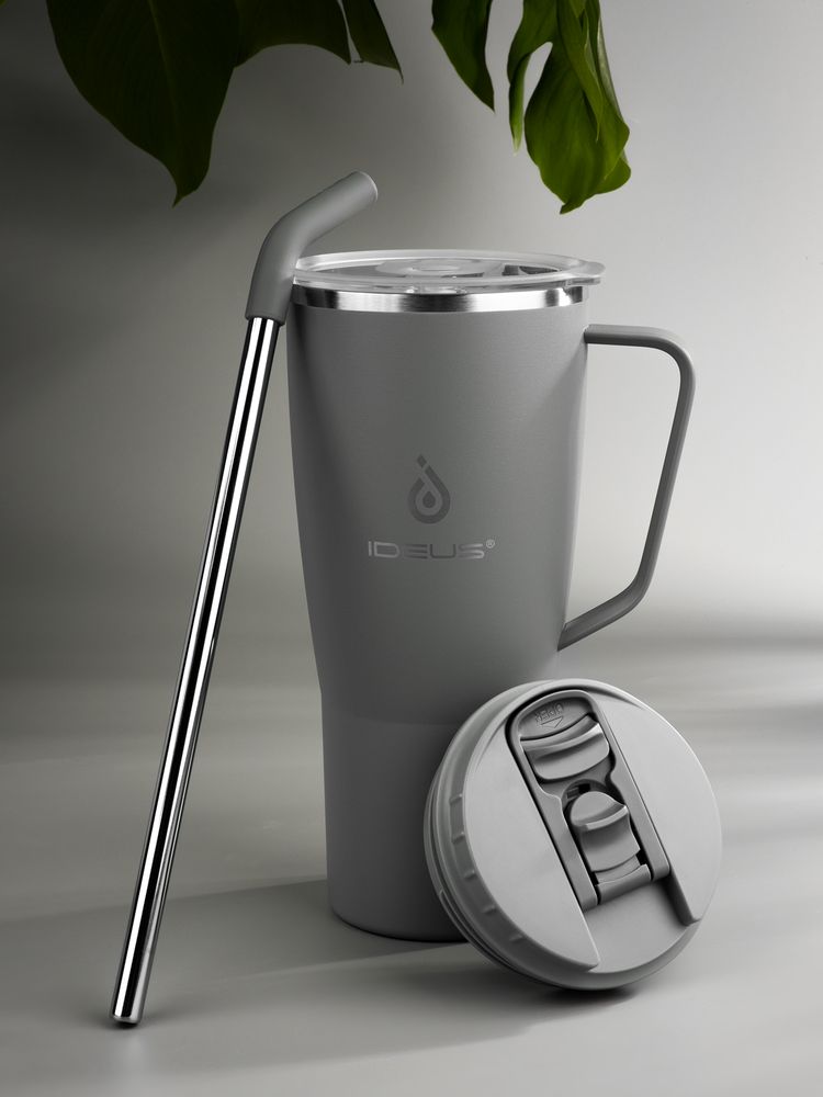 Термостакан Kasumigaoka, серый — изображение 12