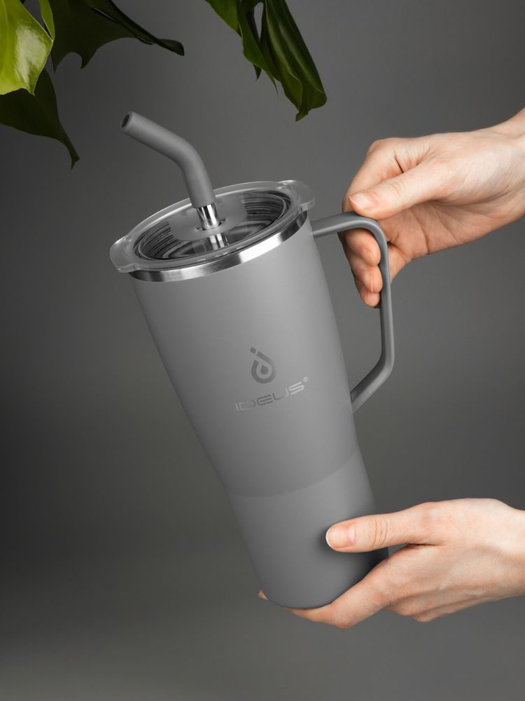 Термостакан Kasumigaoka, серый — изображение 14