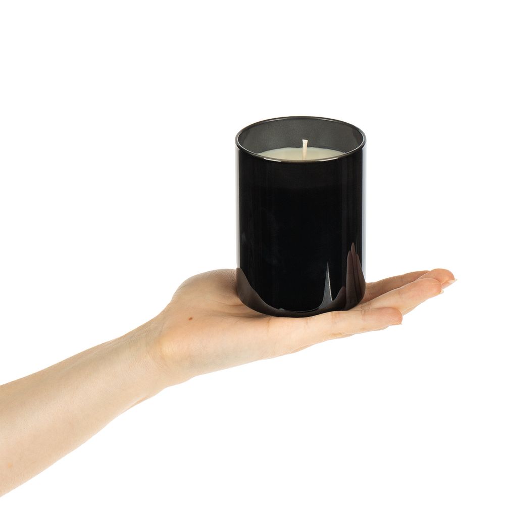 Ароматическая свеча Flikka, сандал и амбра, черная — изображение 5