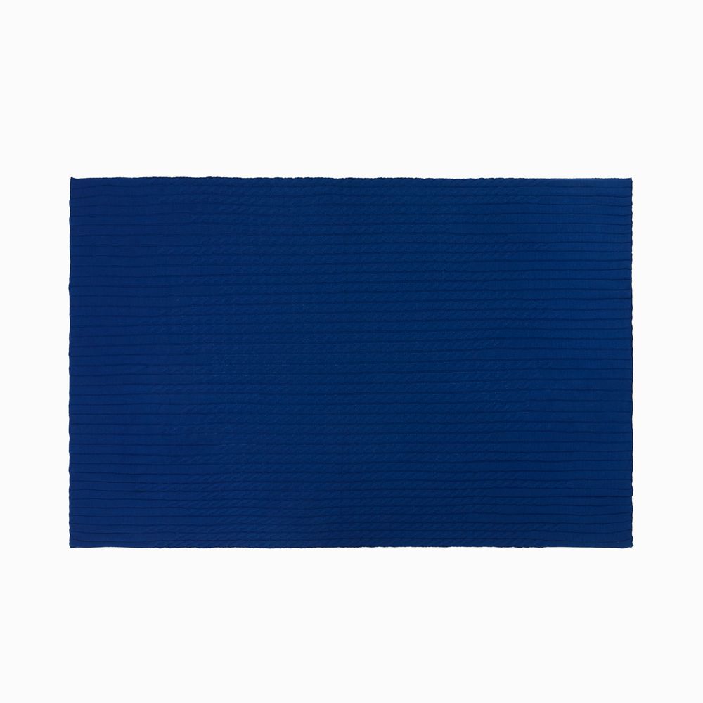 Плед Tressa, темно-синий (кобальт) — изображение 6