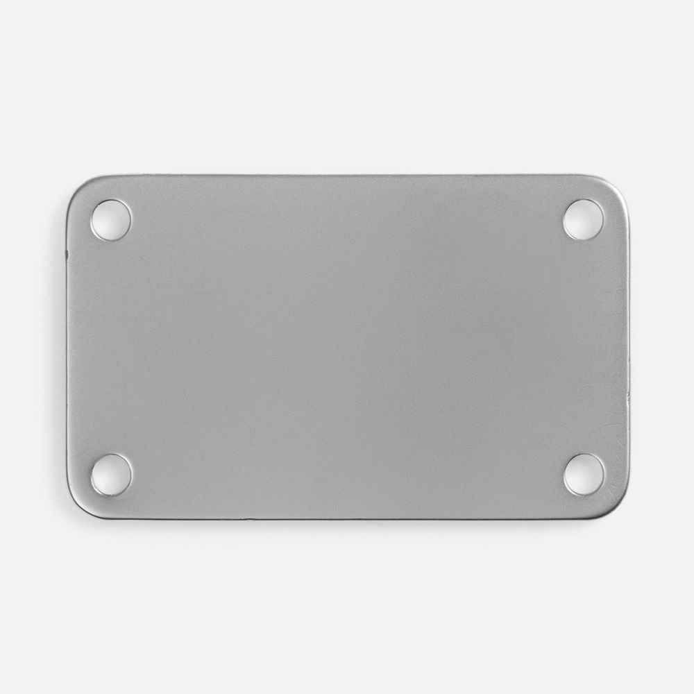 Шильдик металлический Furo, серебристый