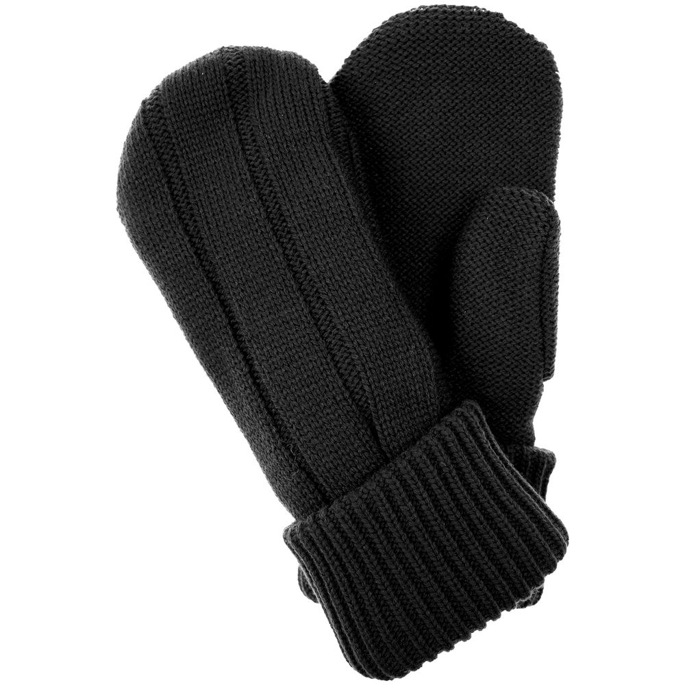 Варежки Knit Beat, черные — изображение 3