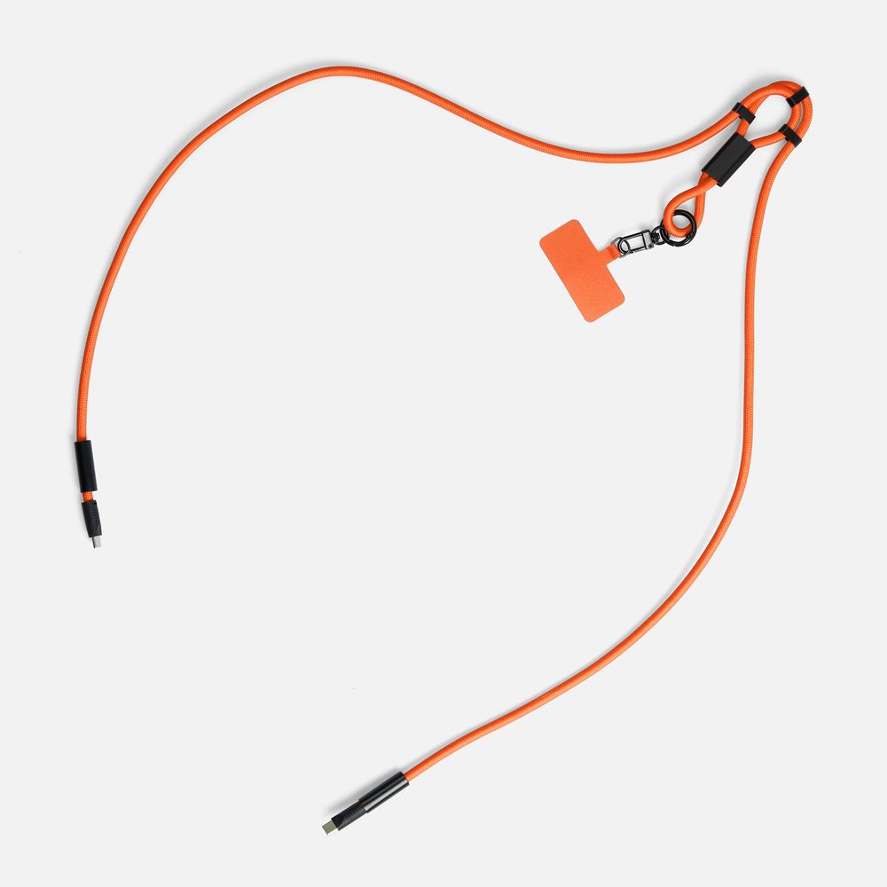 Кабель-ланьярд energyFlex Power Delivery 60 Вт, оранжевый — изображение 4