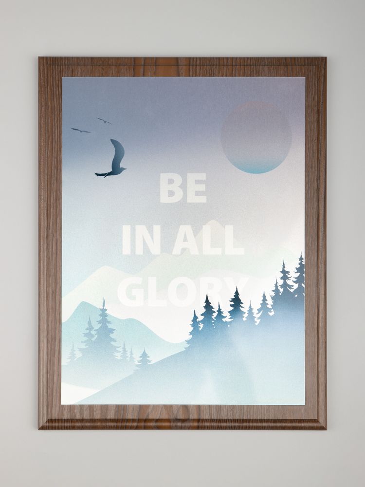 Плакетка Plaque XL, венге с серебристой пластиной — изображение 8