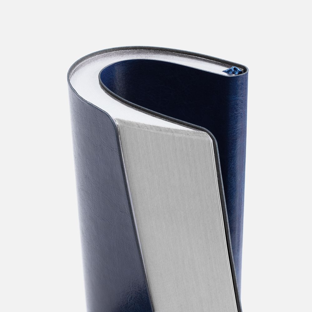 Ежедневник Nebraska Flex, недатированный, синий с серебром — изображение 8