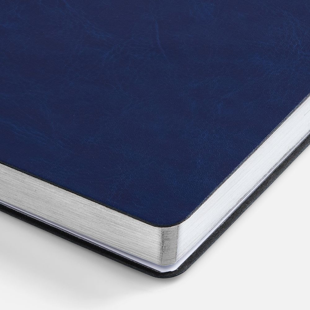 Ежедневник Nebraska Flex, недатированный, синий с серебром — изображение 7