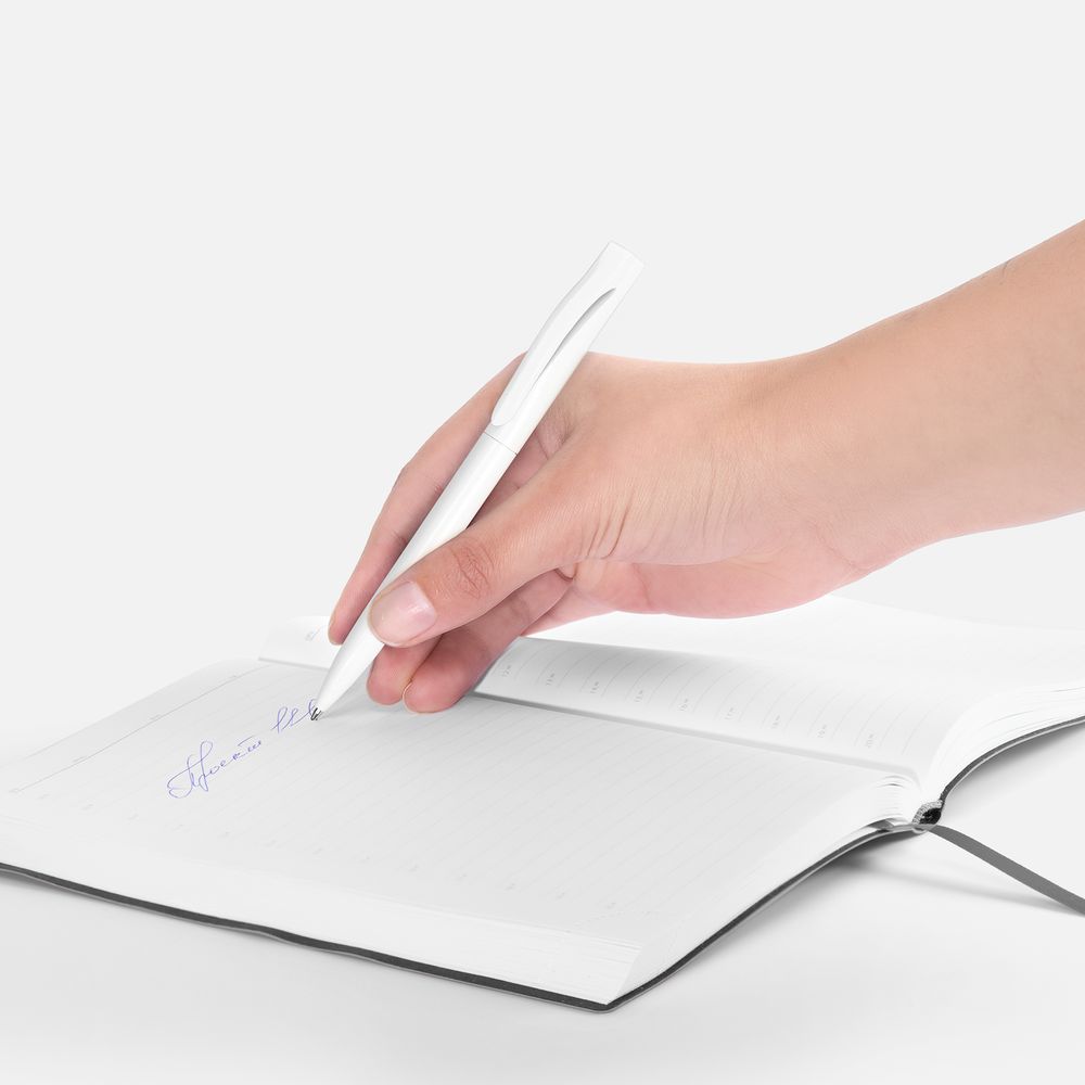 Ручка шариковая Pin, белая — изображение 5