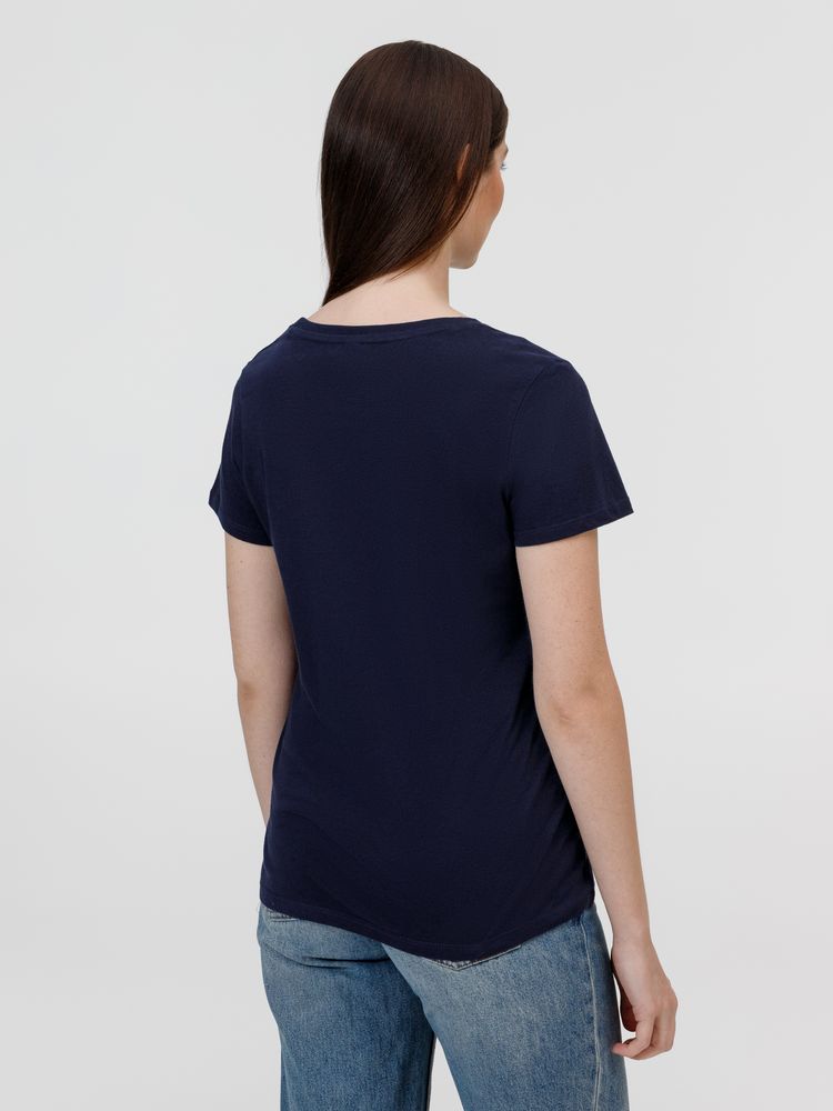 Футболка женская E150, темно-синяя — изображение 4