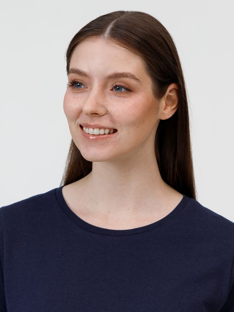 Футболка женская E150, темно-синяя — изображение 5