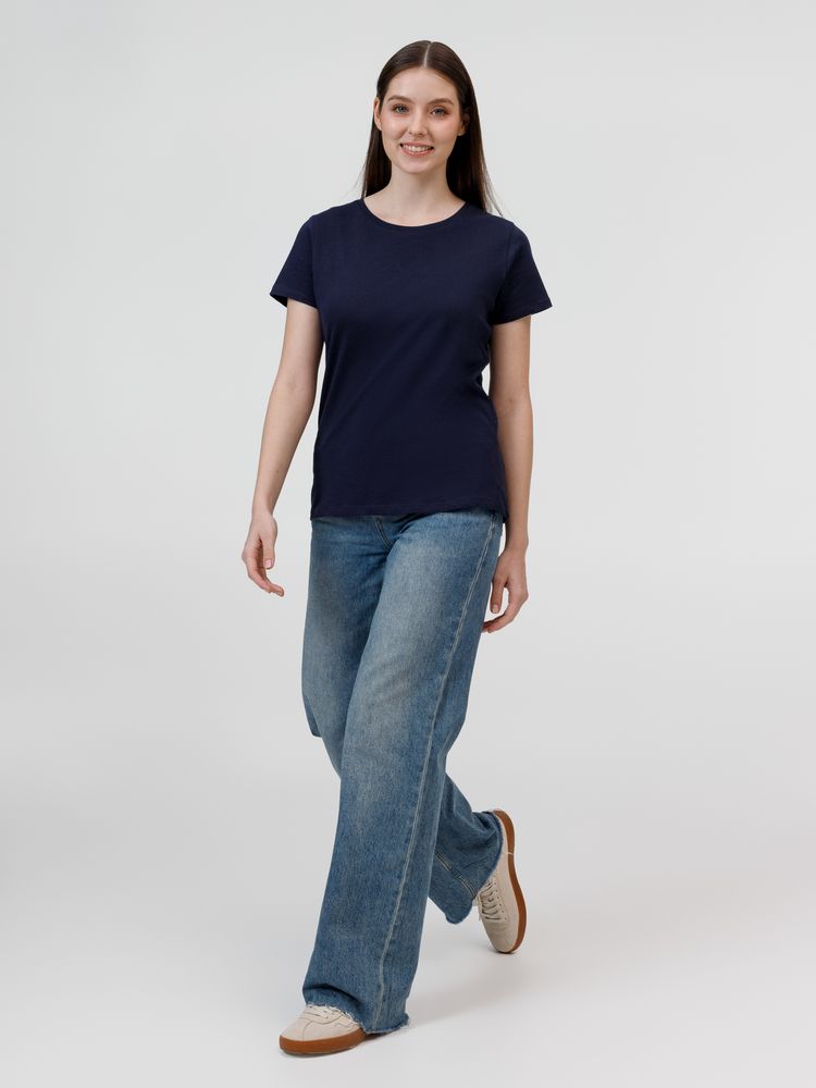 Футболка женская E150, темно-синяя — изображение 6