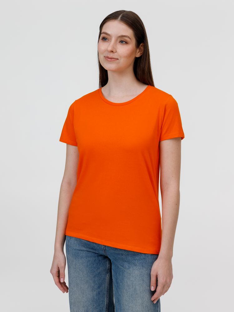 Футболка женская E190 оранжевая — изображение 3
