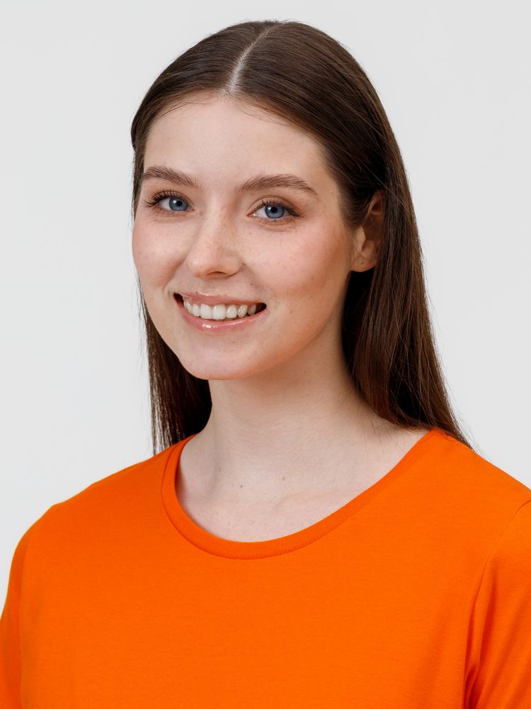 Футболка женская E190 оранжевая — изображение 4