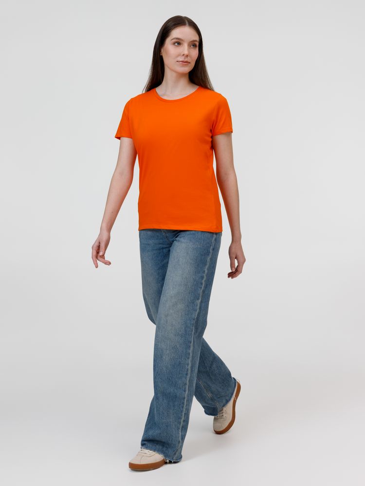 Футболка женская E190 оранжевая — изображение 6