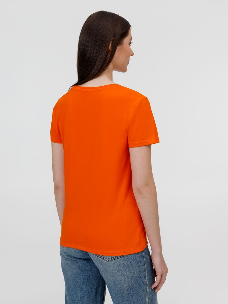Футболка женская E190 оранжевая — изображение 5