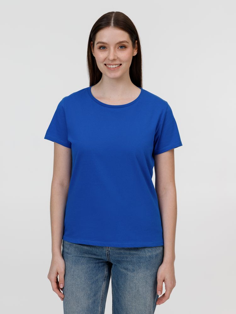 Футболка женская E150, ярко-синяя — изображение 3
