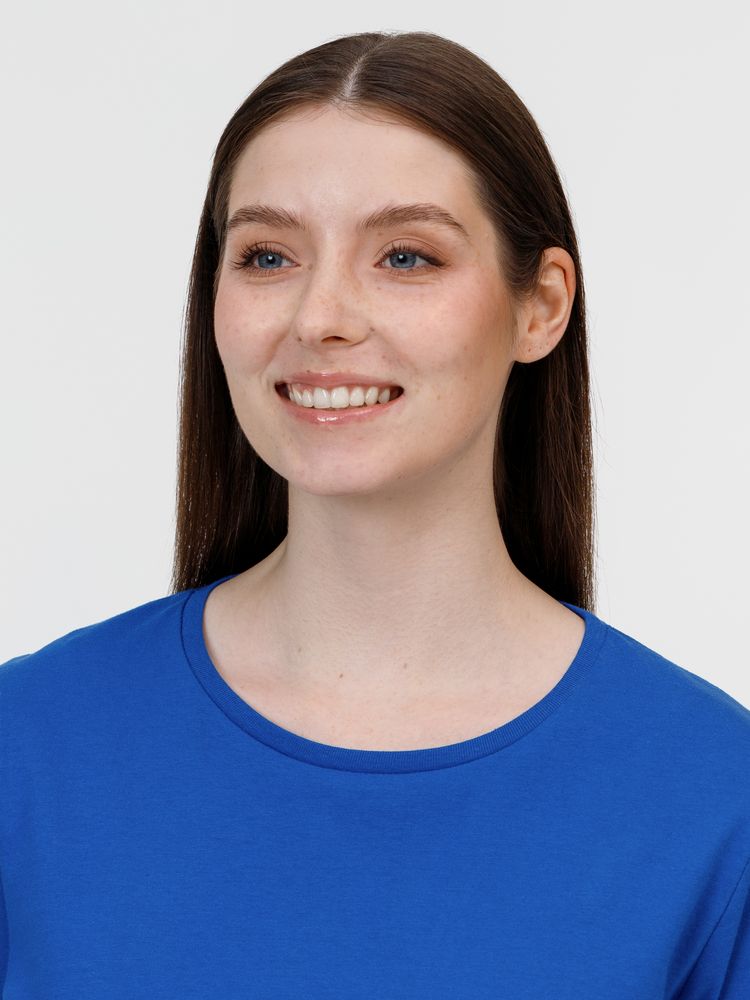 Футболка женская E150, ярко-синяя — изображение 5