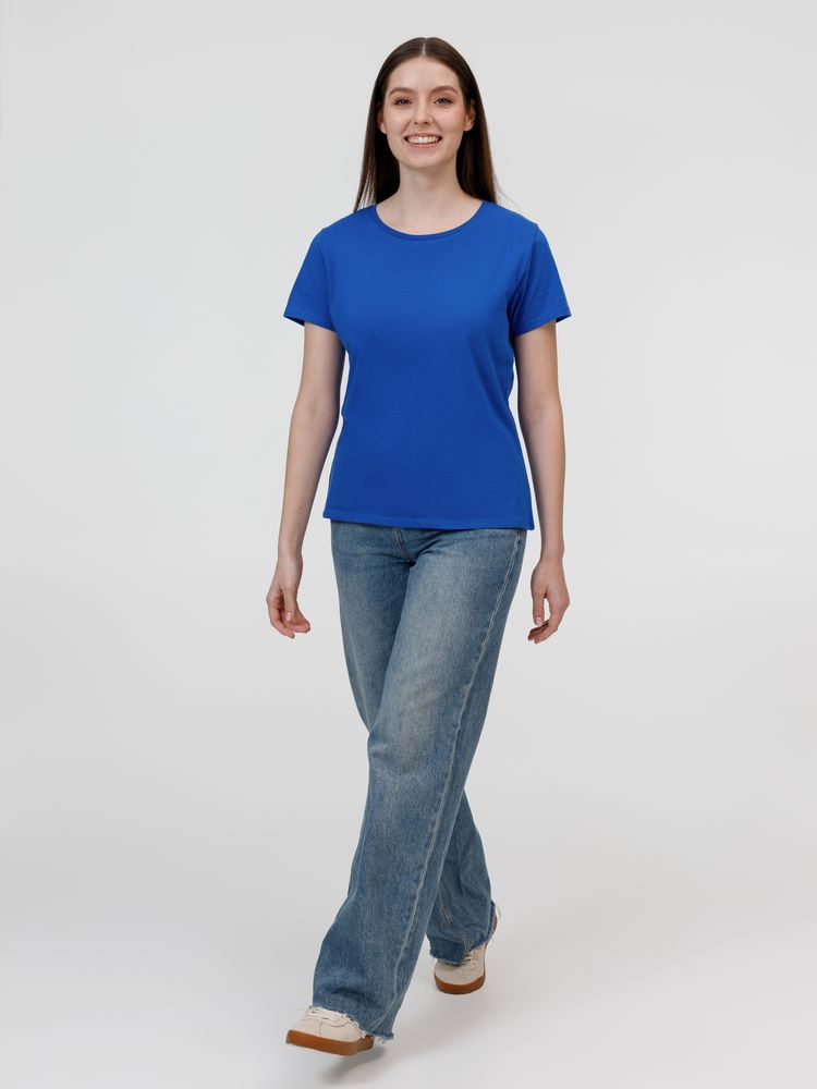 Футболка женская E150, ярко-синяя — изображение 6